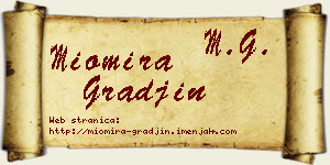 Miomira Građin vizit kartica